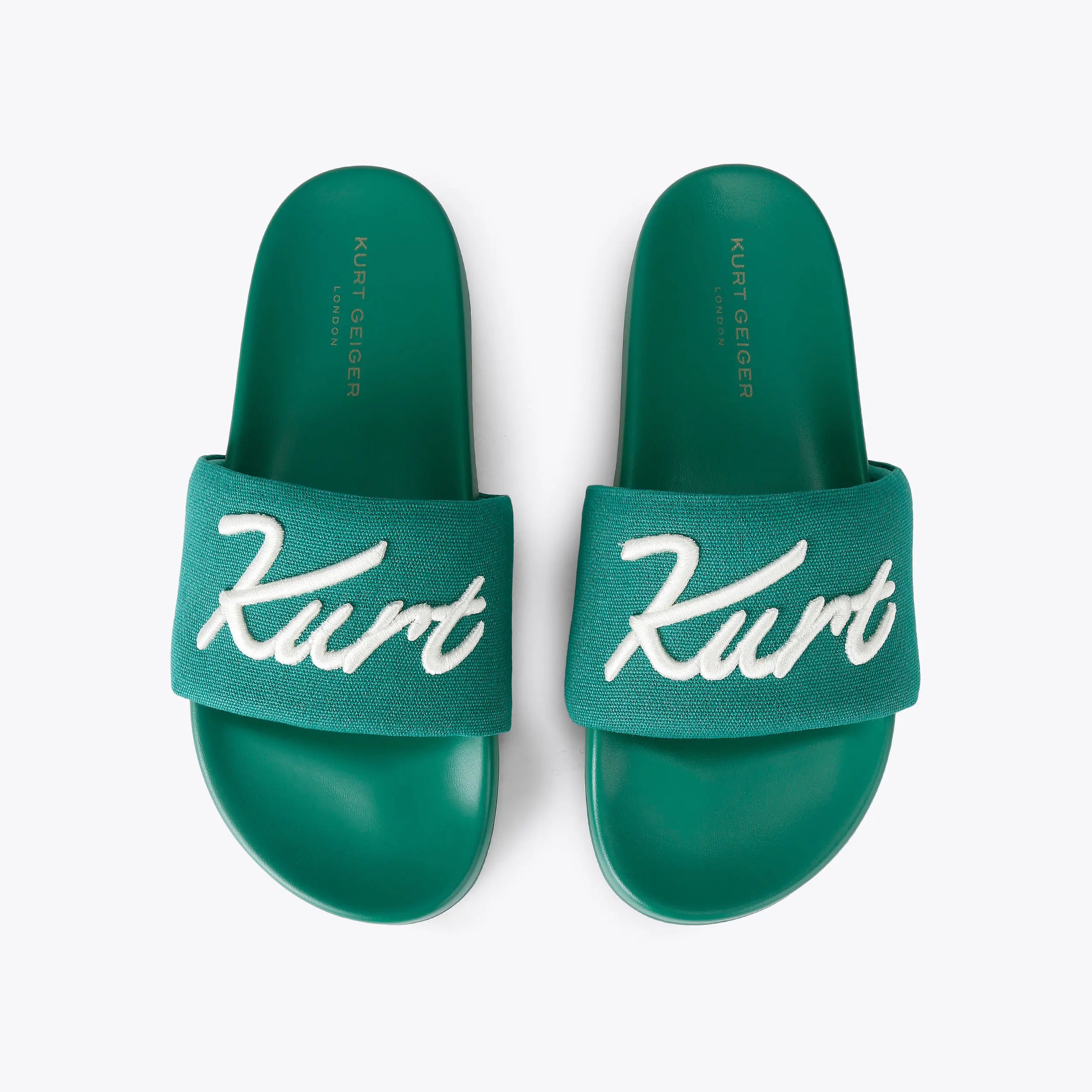 SCRIPT SLIDE SANDAL